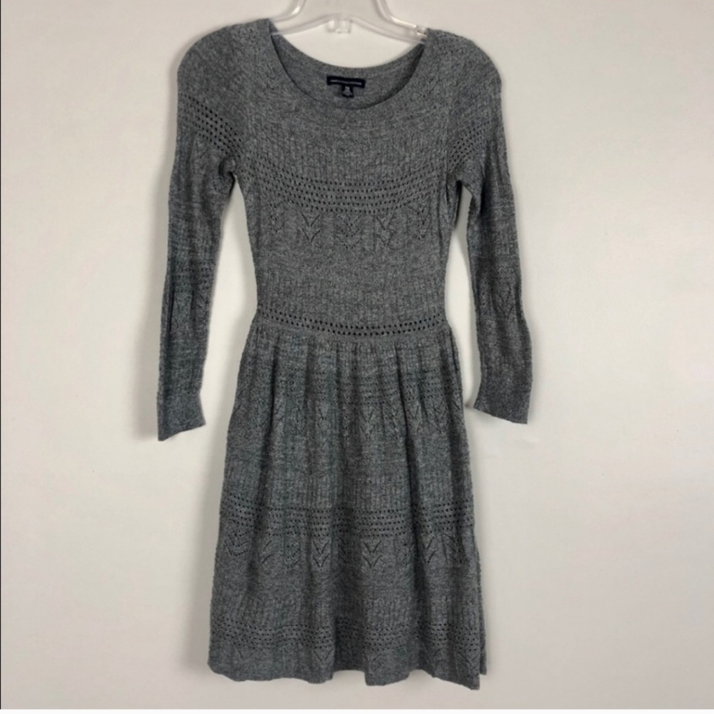 American Eagle Gray Sweater Dress XXS